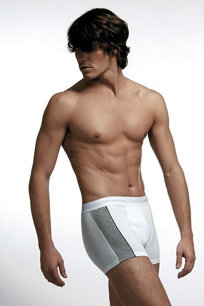 Çift Kaplan Men's Elastane White Boxers 0850 Pack of 3