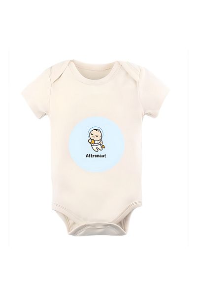 GREY Baby Bodysuit / Baby Bodysuit / Half Sleeve Baby Bodysuit / Printed Baby Bodysuit