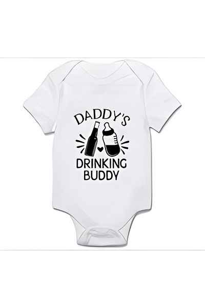 GREY Baby Bodysuit / Baby Bodysuit / Half Sleeve Baby Bodysuit / Printed Baby Bodysuit