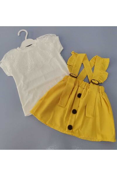 Fatma Kına Fenomen Kids Yakası Güpürlü Slopet