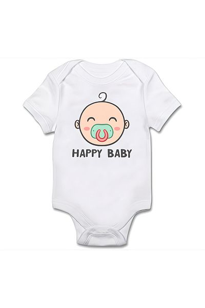 GREY Baby Bodysuit / Baby Bodysuit / Half Sleeve Baby Bodysuit / Printed Baby Bodysuit
