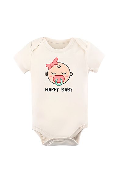 GREY Baby Bodysuit / Baby Bodysuit / Half Sleeve Baby Bodysuit / Printed Baby Bodysuit