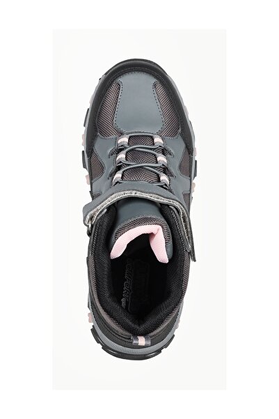 Jump 27790 Koyu Gri - Pembe Uniseks Çocuk Günlük Kalın Taban Sneaker Spor Kışlık Bot Ayakkabı