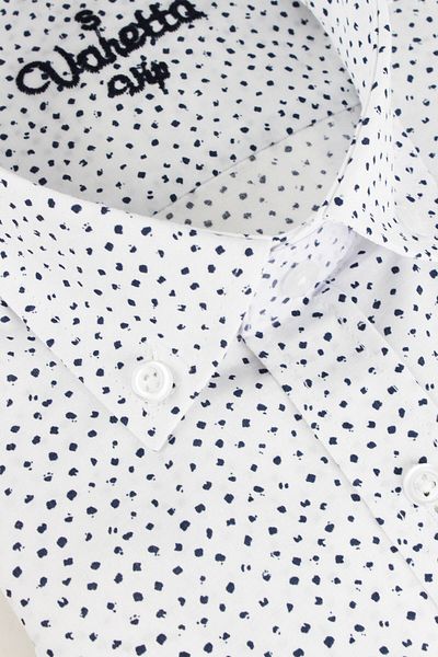 Varetta Ανδρικό κοντομάνικο πουκάμισο με τσέπες Navy Blue Classic Cut