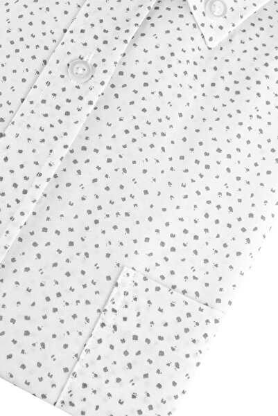 Varetta Чоловіча біла сорочка з кишенями, класичний крій, бавовняна, з короткими рукавами