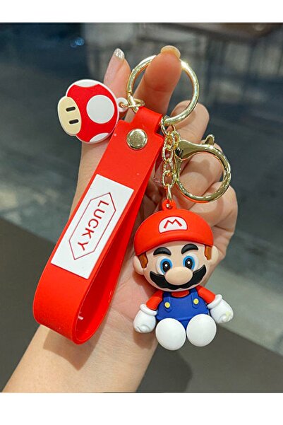 Vox Art Super Mario Keychain Bag Ornament - High Quality - Mario Red