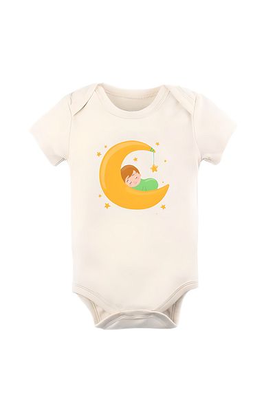 GREY Baby Bodysuit / Baby Bodysuit / Half Sleeve Baby Bodysuit / Printed Baby Bodysuit