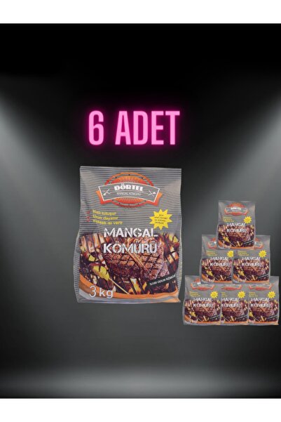 GRİMALDİ 3 (üç) Kg X 6 Adet Mangal Kömürü