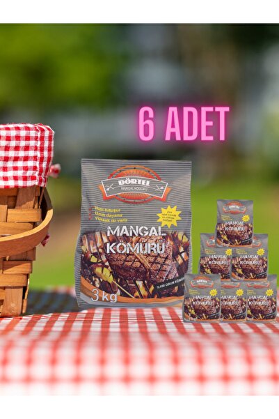 GRİMALDİ 3 (üç) Kg X 6 Adet Mangal Kömürü