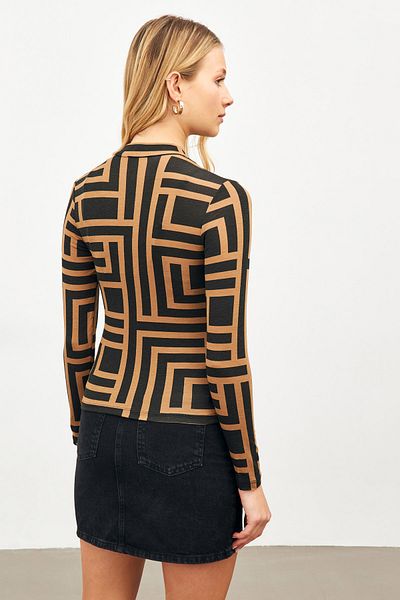 woreys Σώμα με μοτίβο με μισό ζιβάγκο Camel Maze