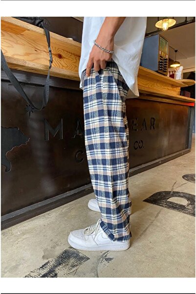 weywot Φόρμα πιτζάμα Unisex με τετράγωνο σχέδιο Harajuku