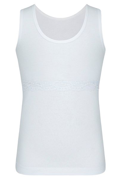 biyokids Girl's Undershirt 5 Pack White Color