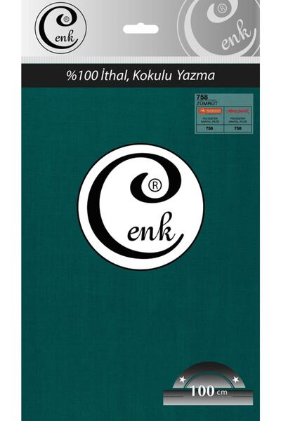 Cenk Düz Renk 100 Cm Poşetli Yazma - 0301 - 758-zümrüt Yeşil -93