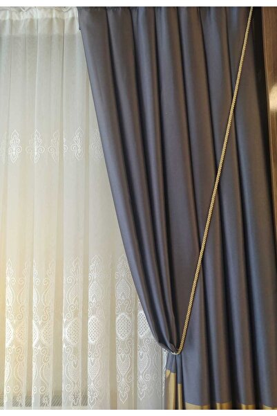 ÖzenEvim Kruvaze Perde Tül Toplama Aparatı Halat Kordon Braçol Perde Süsü