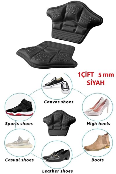Bunyon 5 Mm Unisex Ortopedik Spor Ayakkabı Topuk Vurma Önleyici Daraltma Kumaş Topuk Koruyucu Yastığı Pedi