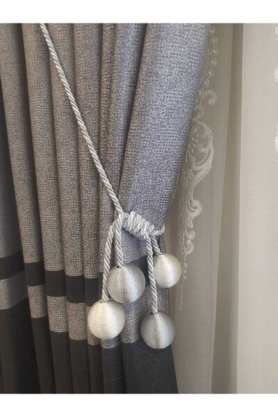 ÖzenEvim Fon Perde Toplama Aparatı Kornişe Takmatik Tavan Braçol (2 Adet)