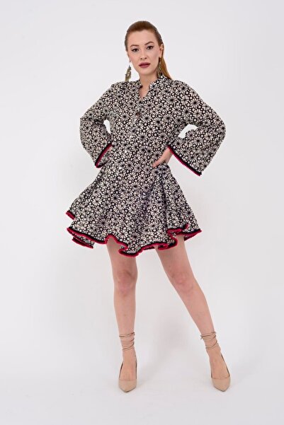 ZTO فستان قصير بوم بوم نسائي أصلي