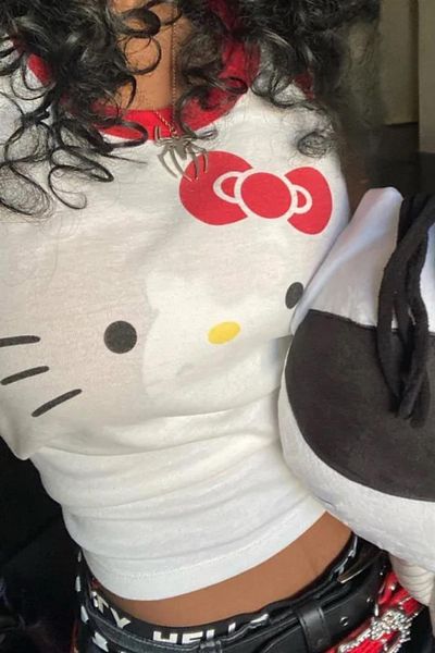Carpe Red Kitty Crop