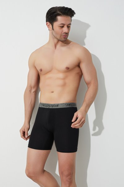 luxtornado Men's Long Boxers 5 Pack