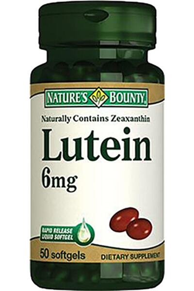 Nature's Bounty Lutein 6mg 50 Kapsül