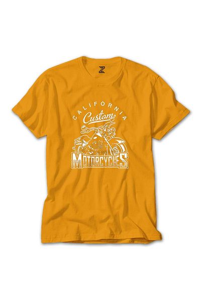 Z zepplin Κίτρινο T-shirt California Custom Motorcycles