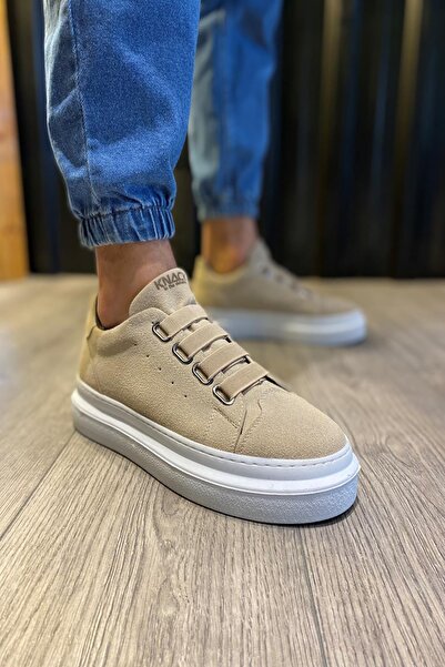 Rainon Store Mink Suede Banded Comfortable Sole Casual Men's Sneakers