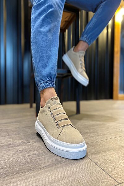 Rainon Store Mink Suede Banded Comfortable Sole Casual Men's Sneakers