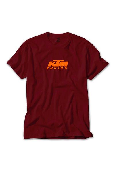 Z zepplin Κόκκινο T-shirt με πορτοκαλί λογότυπο Ktm Racing