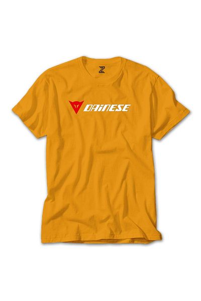 Z zepplin Κίτρινο T-shirt με κείμενο λογότυπου Dainese