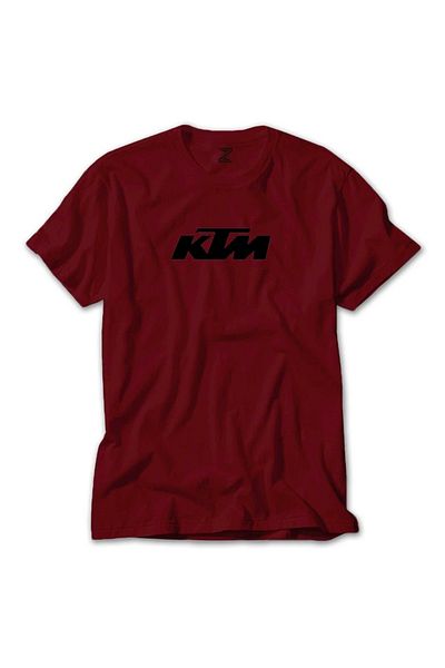 Z zepplin Κόκκινο T-shirt με μαύρο λογότυπο Ktm Motorcycle