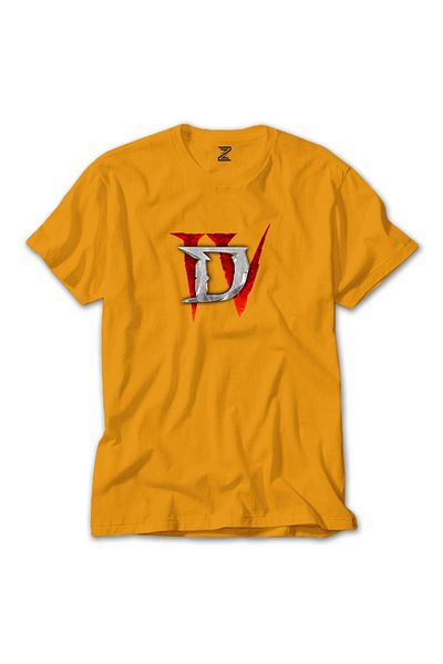 Z zepplin Κίτρινο T-shirt Diablo Iv For Logo