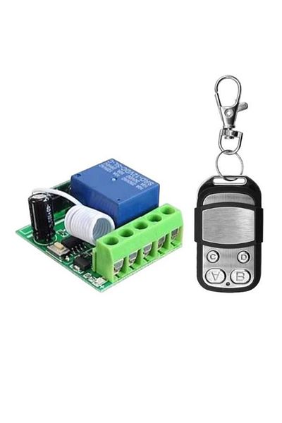Arduino تيار مستمر 12 فولت 1 قناة 433 ميجا هرتز وحدة مرحل استقبال الترددات اللاسلكية التي يمكن التحكم فيها