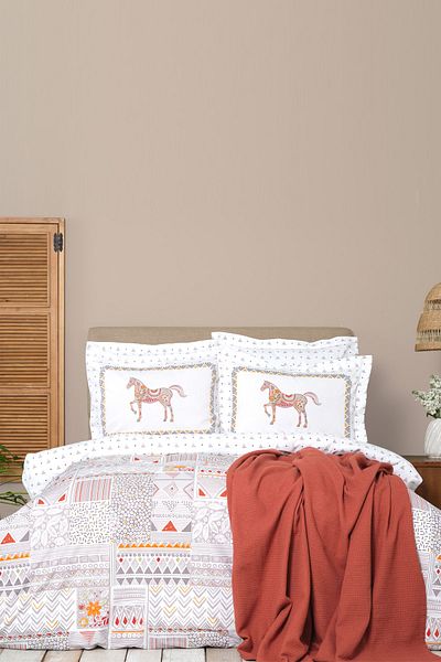 Karaca Home Σετ πικέ με διπλό παπλωματοθήκη Halig 100% βαμβάκι