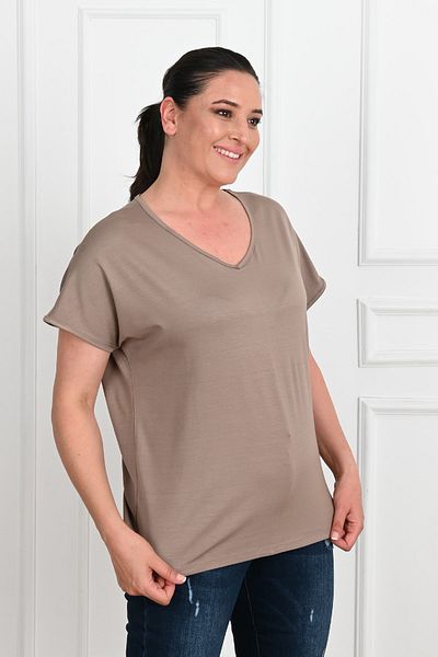 Koza Butik Γυναικείο T-shirt με λαιμόκοψη σε μέγεθος 1486-23