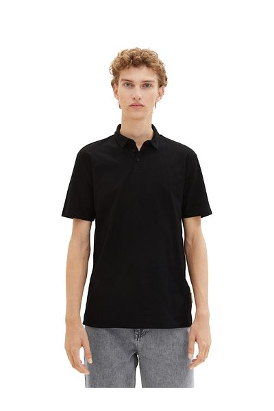 Tom Tailor Denim Poloshirt - Schwarz - Regular Fit