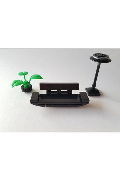 LEGO Original Accessory Moc Custom Minifigure City City Modular Building Building Seat Plant Lamp