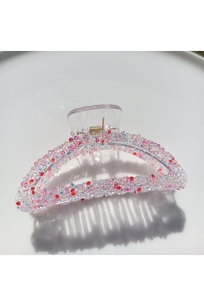 İLKYAZ Accessory Glitter Oval Latch Buckle