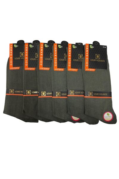Louis Volante Erkek Bambu Dikişsiz Yazlık Soket Çorap 6 Çift