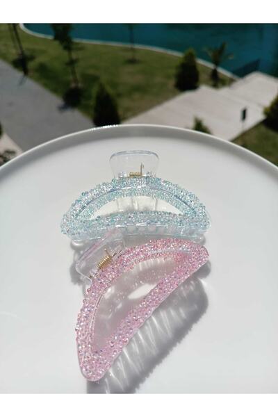 İLKYAZ Accessory Silvery Oval 2-Piece Peg Set Buckle