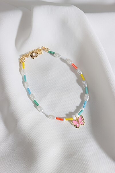 Süspüs Accessories خلخال ملون على شكل فراشة