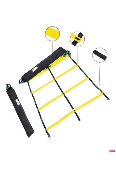 SCUCS Scx-1125 Football Foot Training Ladder Speed and Agility Ladder 4 M with Double Bag