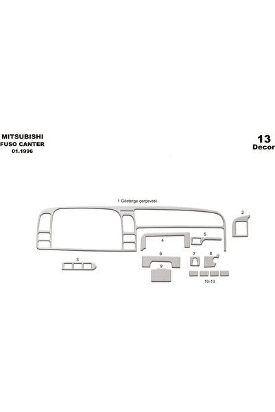 meriç cockpit design ميريتش ®   ميتسوبيشي فوسو كانتر توربيدو أمامي مطلي ألومن...