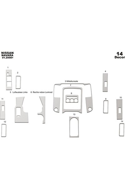 meriç cockpit design ميريتش ®   نيسان نافارا توريد توريد امامي الومنيوم 14 قط...
