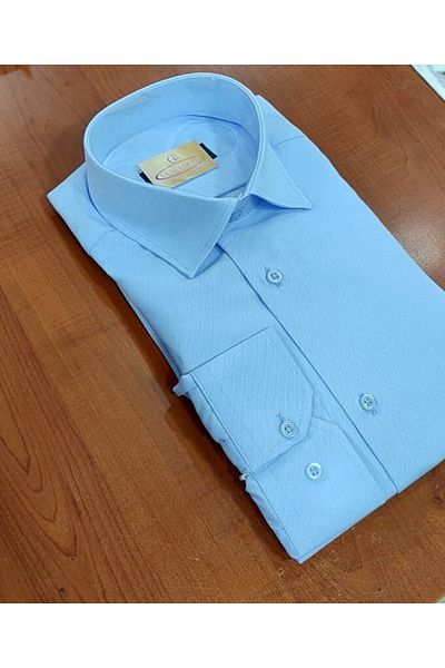 LUBEYS Ανδρικό πουκάμισο Güncüoğlu με μακρυμάνικο Slim Fit