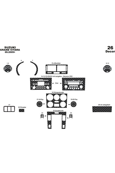 meriç cockpit design ميريتش ®   سوزوكي جراند فيتارا 4x4 توريد أمامي مطلي بالك...