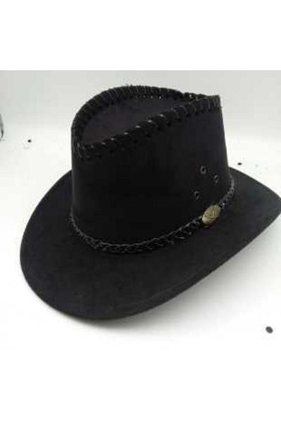 Shopiolog Children's Unisex 8 - 14 Years Suede Cowboy Hat