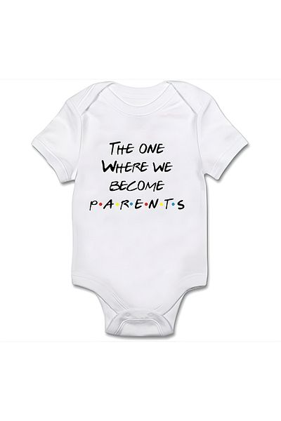 GREY Baby Body / Baby Bodysuit / Half Sleeve Baby Bodysuit / Printed Baby Bodysuit / Friends Body