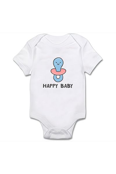 GREY Baby Bodysuit / Baby Bodysuit / Half Sleeve Baby Bodysuit / Printed Baby Bodysuit