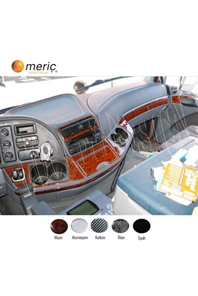 meriç cockpit design ميريتش ®   مرسيدس اكتروس توربيدو امامي مطلي اسود لامع 11 قطعة 2003-2016