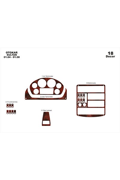 meriç cockpit design ميريتش ®   أوتوكار سلطان تنجيد أمامي أسود لامع 18 قطعة 2...
